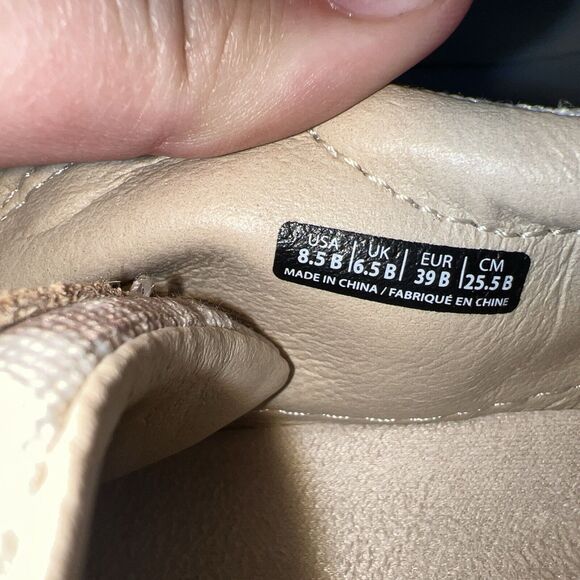 Malibu Slip On Sneakers Canvas Brown Tan Camo Size 8.5 B - Picture 8 of 13